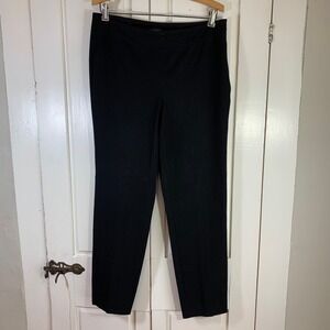 Talbots Black Classic Side Zip Pants Women Size 8 Polyester Rayon Spandex